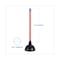 Boardwalk Toilet Plunger, 18" Plastic Handle w/ 5 5/8" Dia Bowl, Red/Black, PK6 BWK09201 - alternate 6